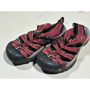 Keen Newport H2 Women's 8 Sandals Burgundy Red Black Hiking Waterproof